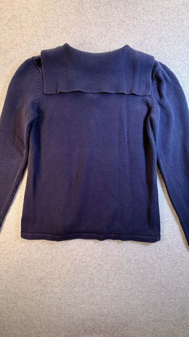 Lauren Ralph Lauren Sailor Collar Sweater Navy Blue - Picture 6 of 8